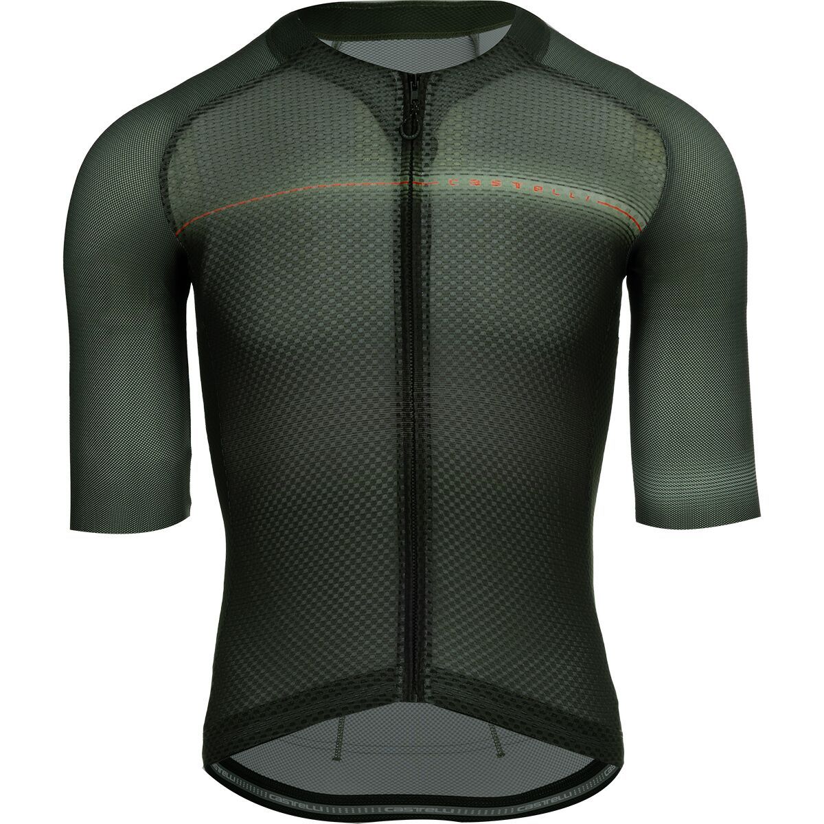 Castelli Castelli Climber's A/C Limited Edition Jersey - Men's Deep Green/Defender Green/Fiery Red, L