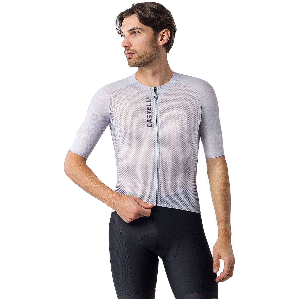 Castelli Climber's A/C Limited Edition Jersey - Men's Silver Gray/Belgian Blue, 3XL