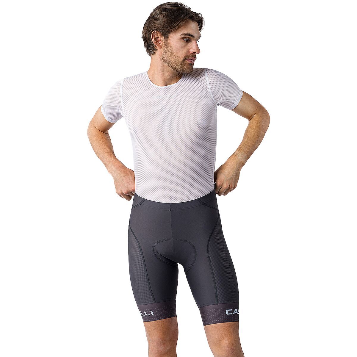 Castelli Competizione 2 Limited Edition Short - Men's Dark Gray/Winter Sky/Ivory, L