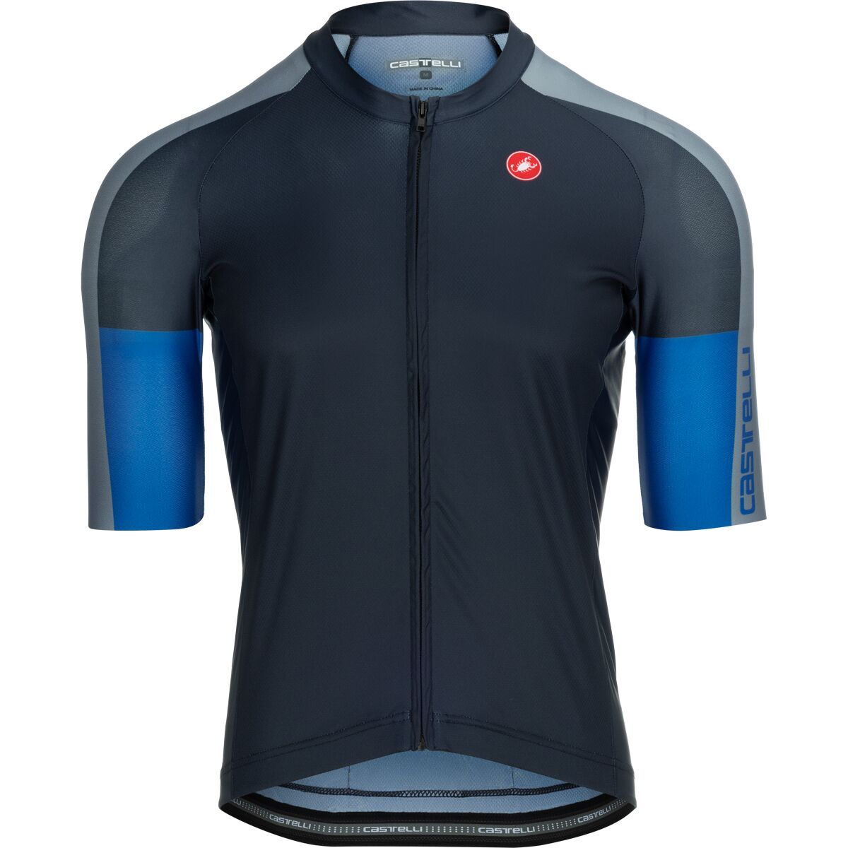 Castelli Castelli Entrata 6 Limited Edition Jersey - Men's Twilight Blue/Vortex Gray/Azzurro Italia, M