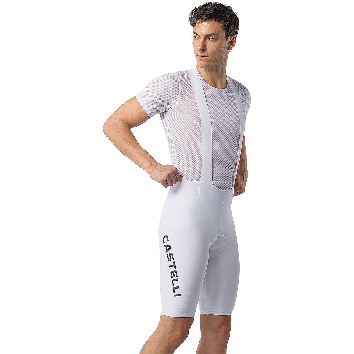 Castelli Free Aero Race S Limited Edition Bibshort - Men's White/Black, XL