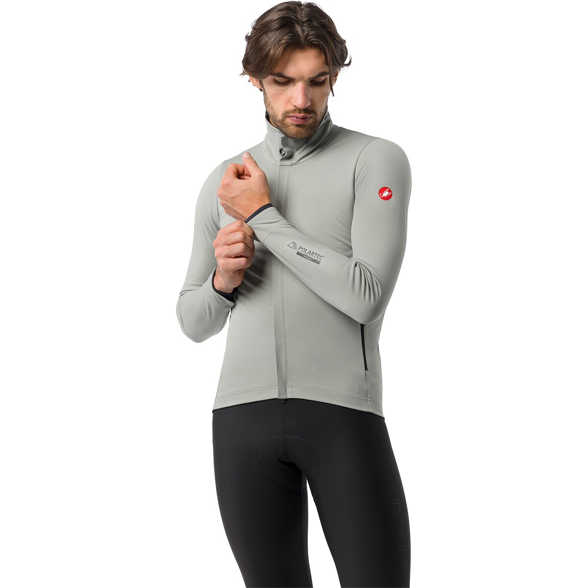 Castelli Alpha 150 Jacket - Men's Shadow/Black, XL