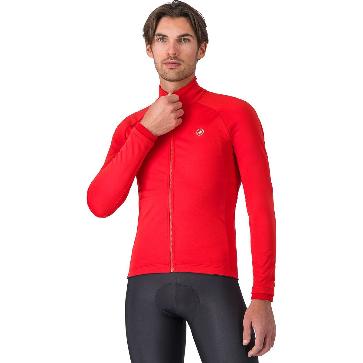 Castelli レッド サイクルジャケット　Mサイズ Castelli レッド サイクルジャケット Mサイズ