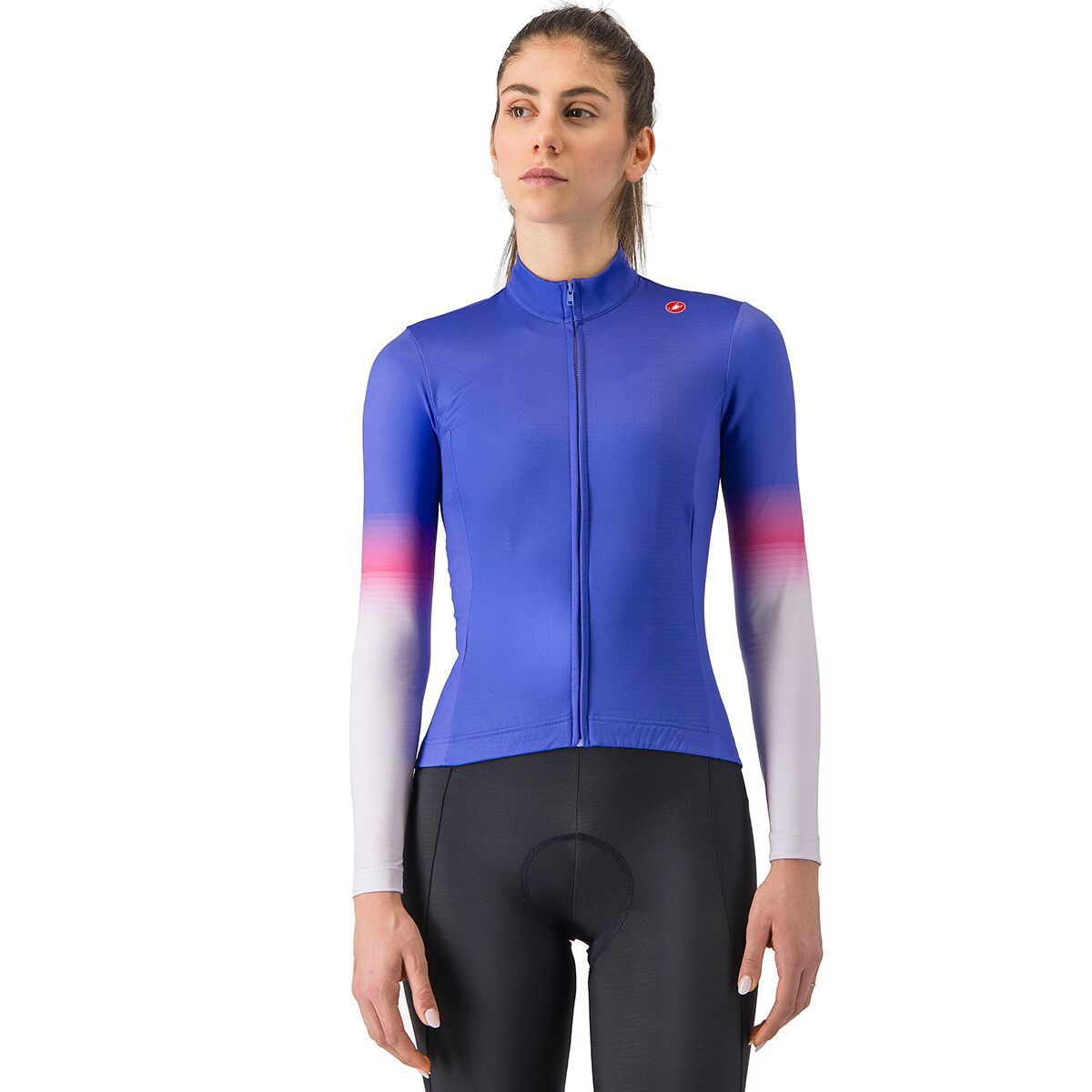 Castelli Castelli Corso Thermal Jersey - Women's Ultraviolet/Purple Mist/Violet Pink, M