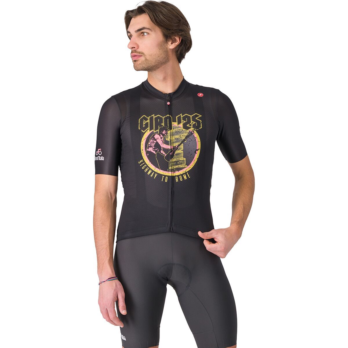 Castelli #GIRO Highway To Rome Jersey - Men's Nero, XL