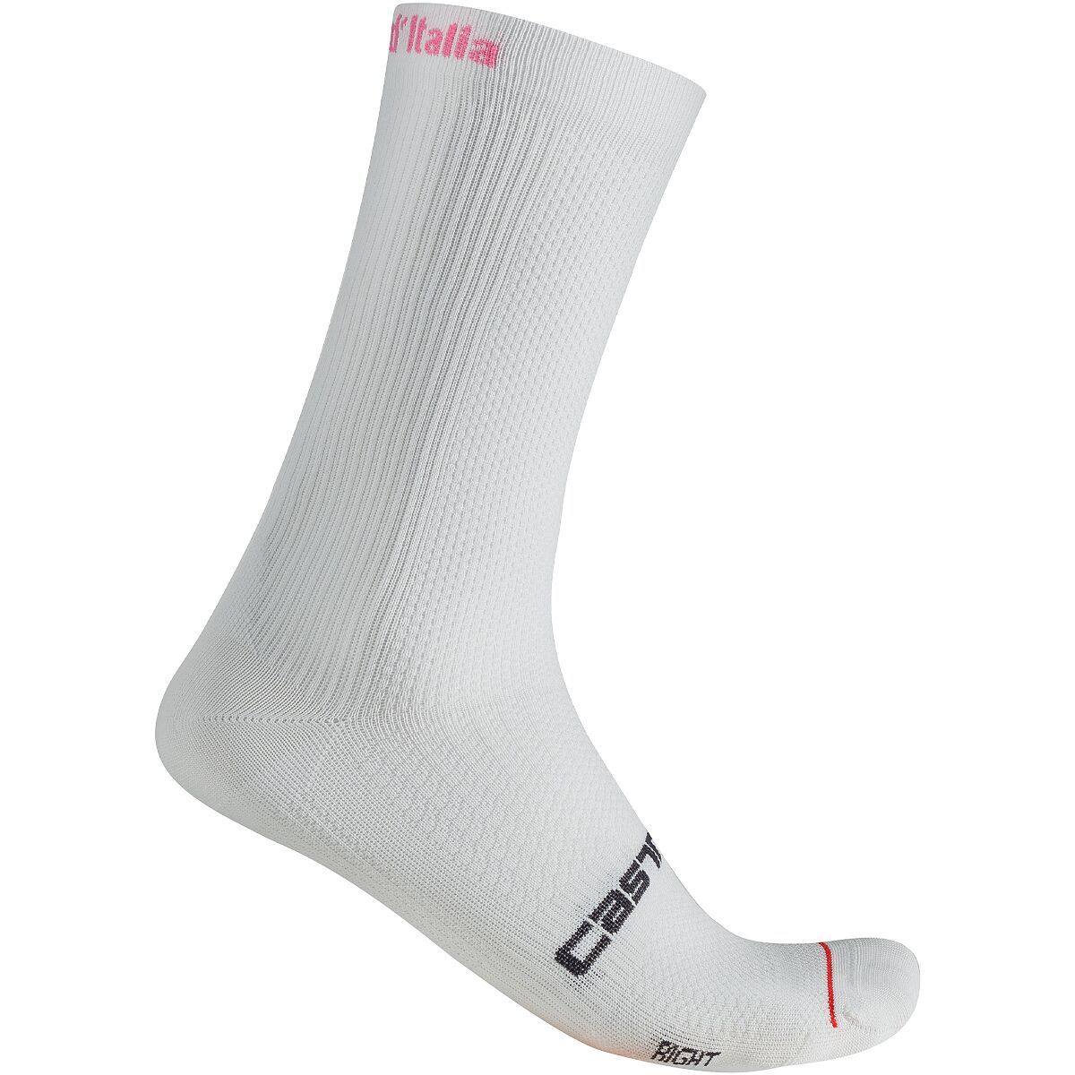 Castelli GIRO D'Italia Sock 18 Bianco, XXL - Men's
