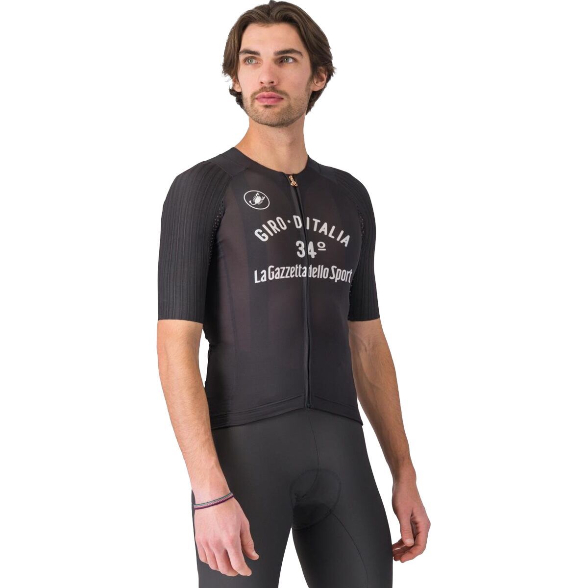 Castelli Vintage Maglia Nera 34 GIRO D'Italia Jersey - Men's Nero, S