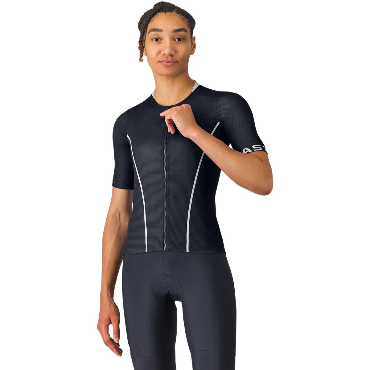 Castelli Castelli Anima Flow Jersey - Women's Black/White, XS