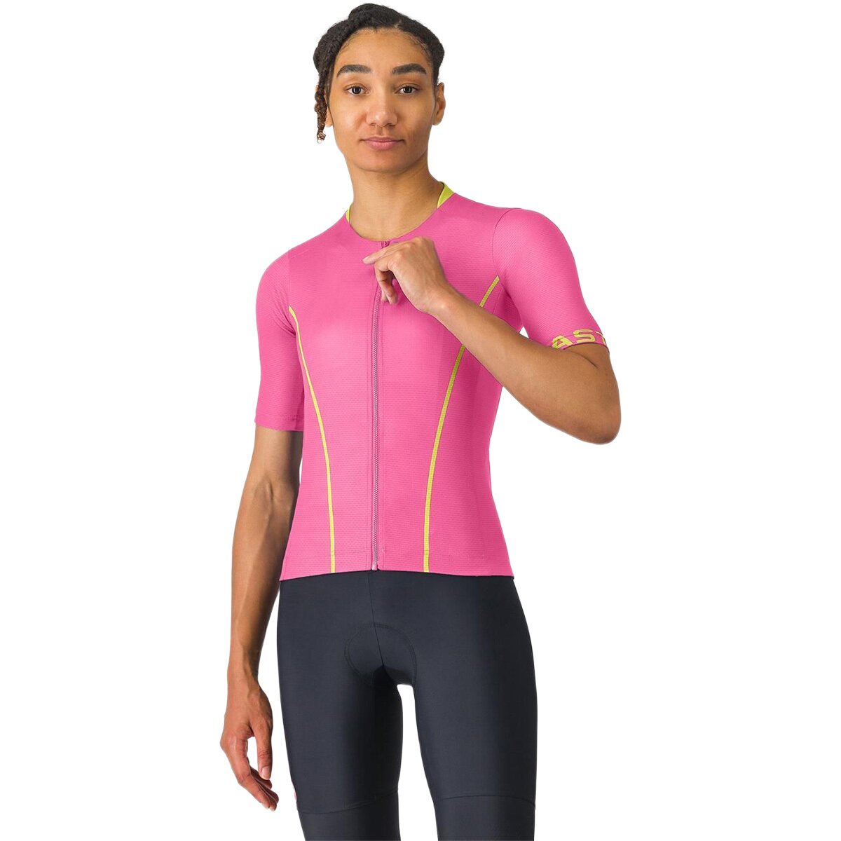 Castelli Castelli Anima Flow Jersey - Women's Rosa Giro/Mango Mojito, XL