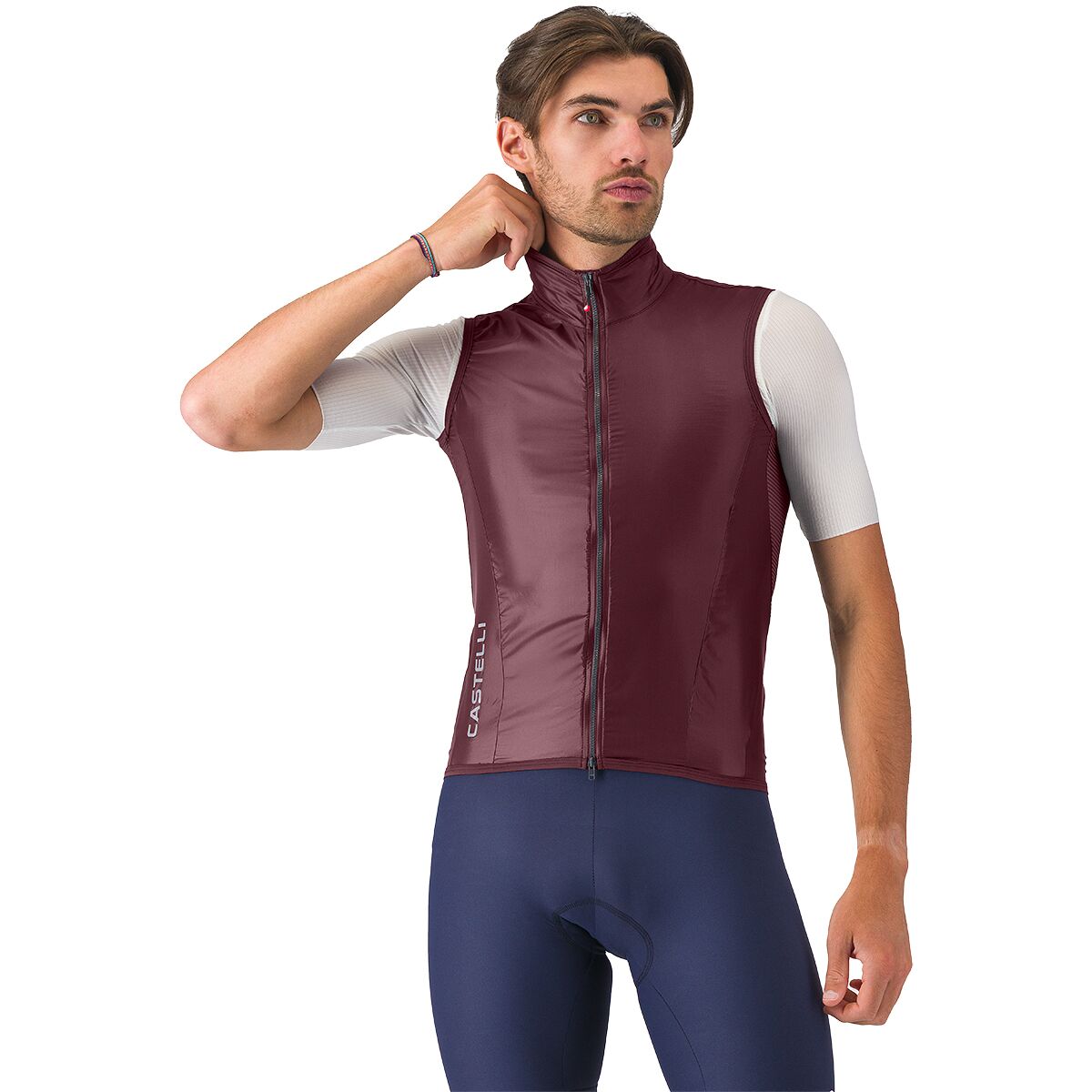 Castelli Aria 2 Vest - Men's Deep Bordeaux, XL