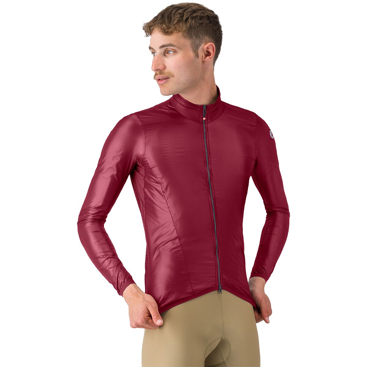 Castelli Aria Shell 2 Jacket - Men's Deep Bordeaux, S
