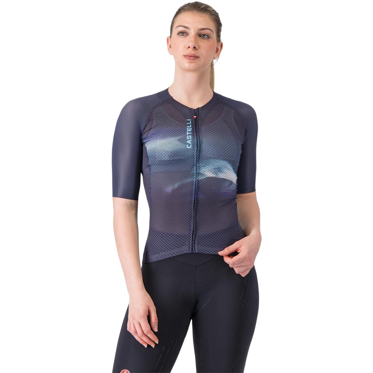 Castelli Castelli Climber's A/C Jersey - Women's Belgian Blue/Neon Cobalt-Silver Gray, M