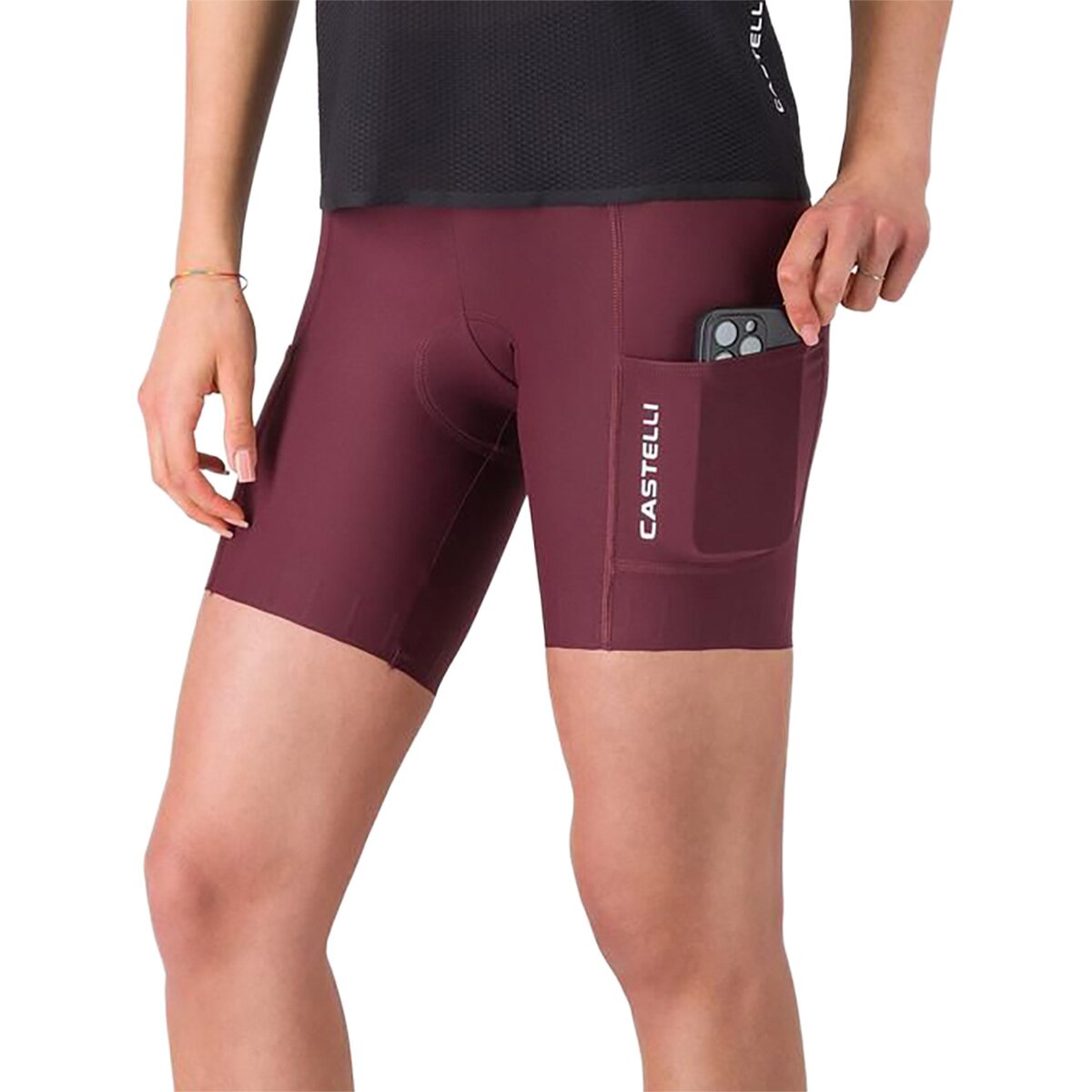 Castelli Castelli Comfort Travel Short - Women's Deep Bordeaux, S