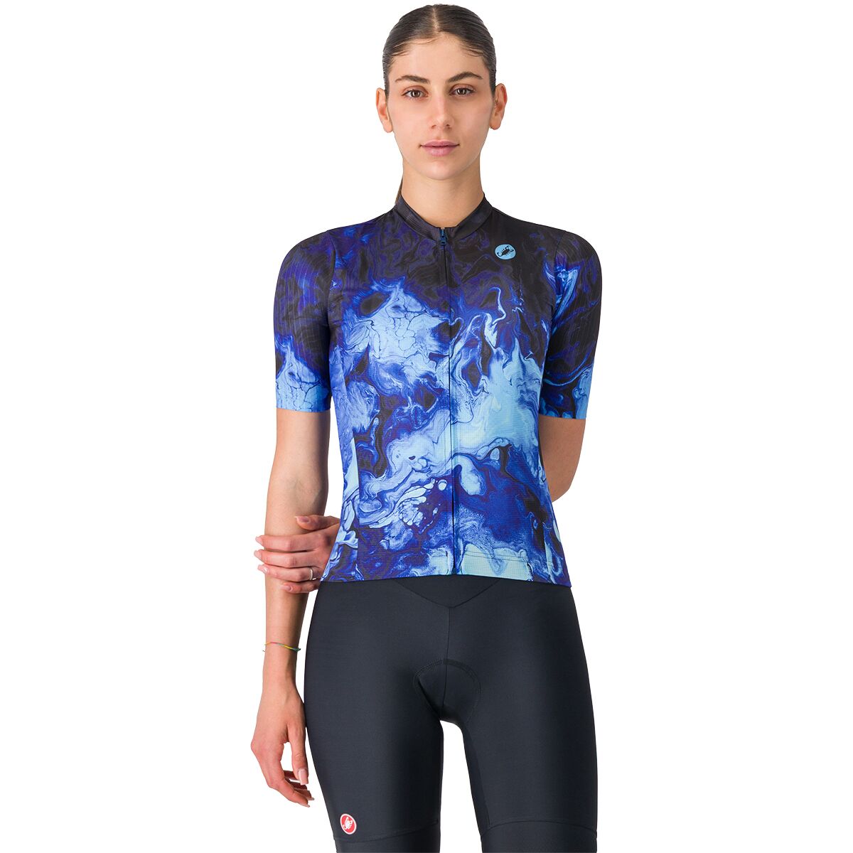 Castelli Cosmic Vortex Jersey - Women's Multicolor Violet Blue, XL