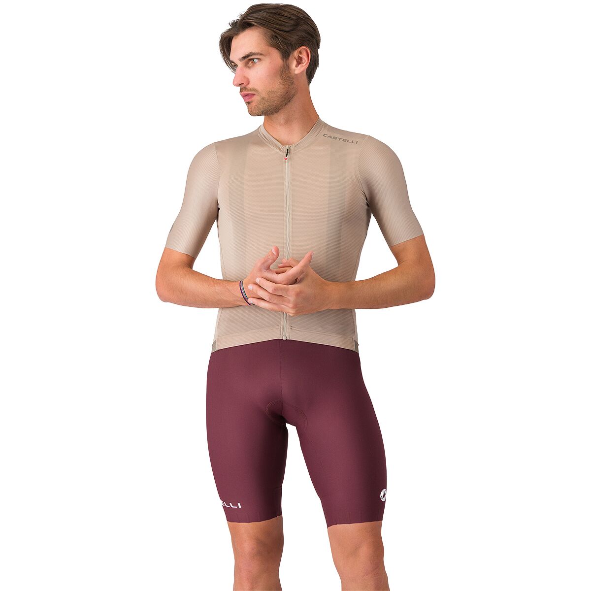Castelli Espresso 2 Bib Short - Men's Deep Bordeaux, M