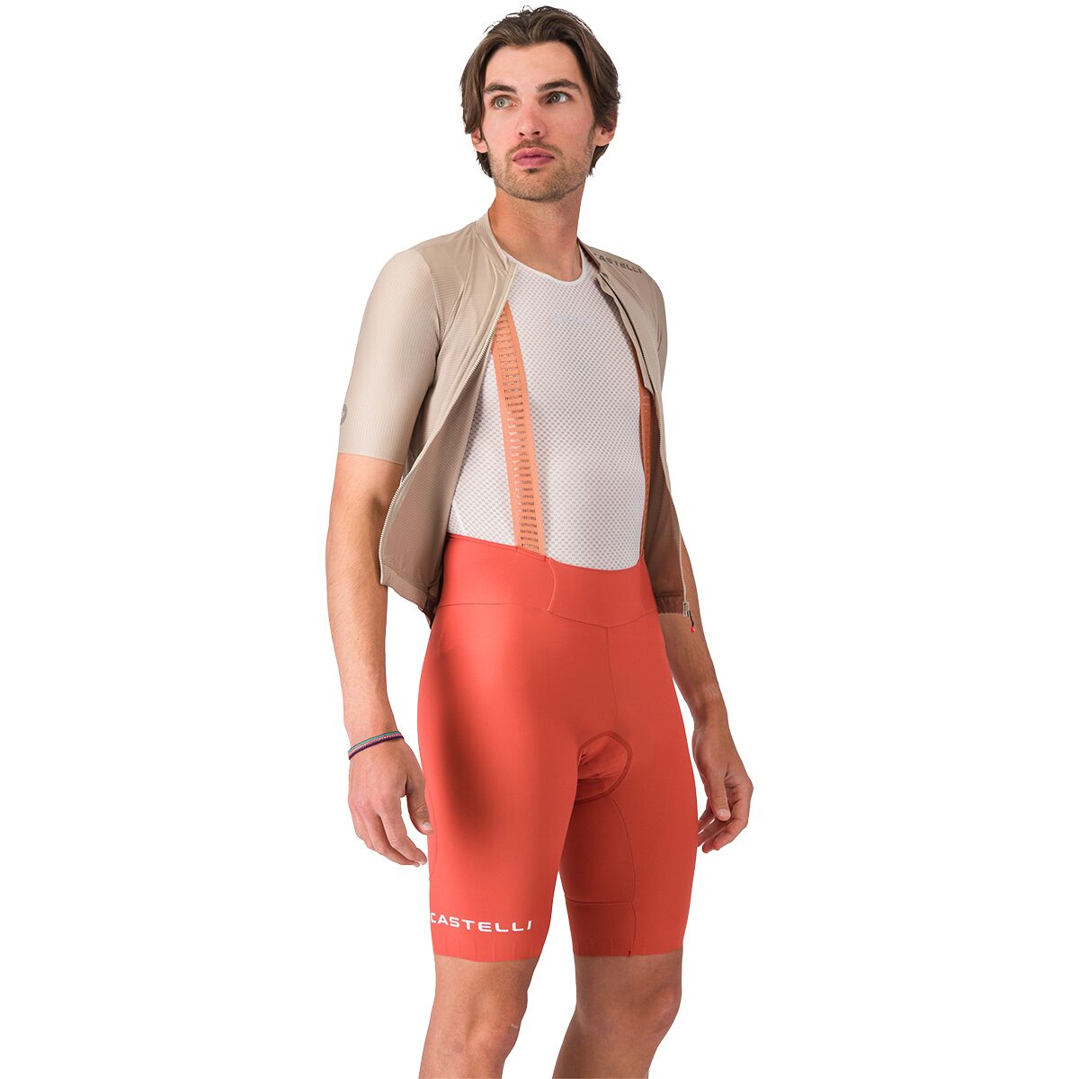 Castelli | Espresso 2 Bibshort Men's | Size Medium In Paprika