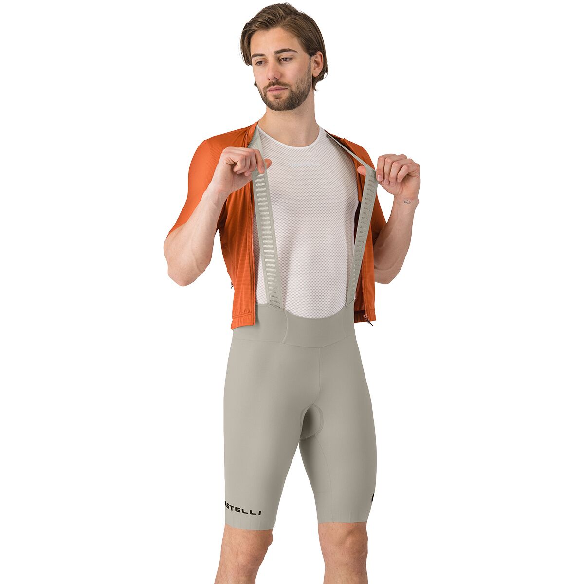 Castelli Espresso 2 Bib Short - Men's Silver Moon, XXL
