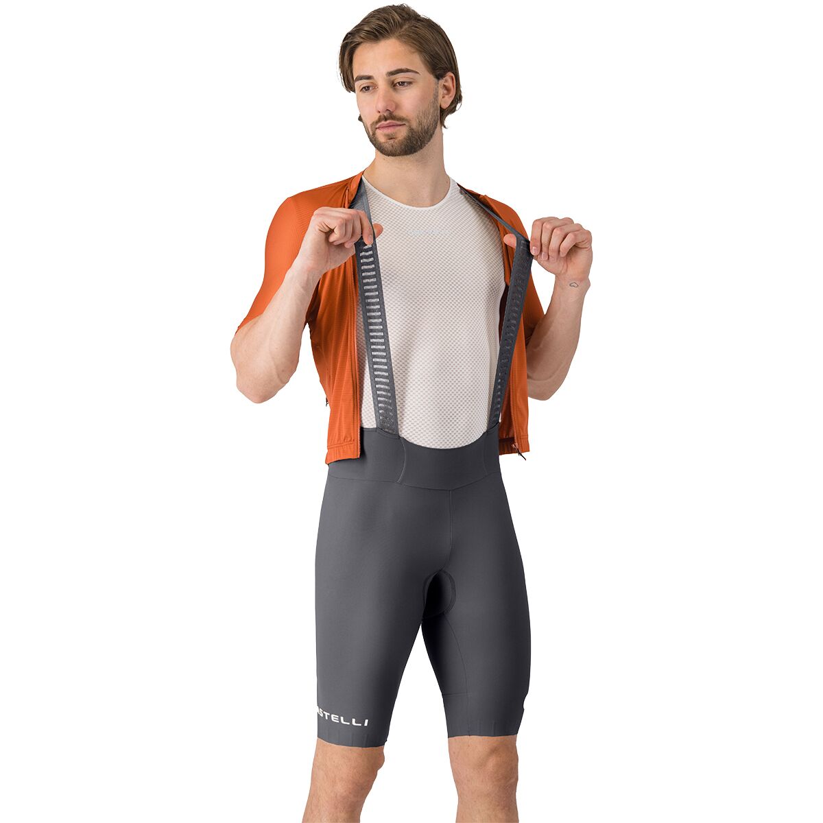 Castelli Espresso 2 Bib Short - Men's Smoky Gray, L