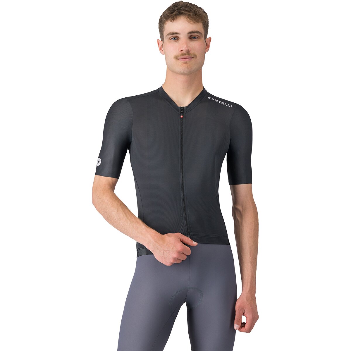 Castelli Espresso 2 Jersey - Men's Black/White, S