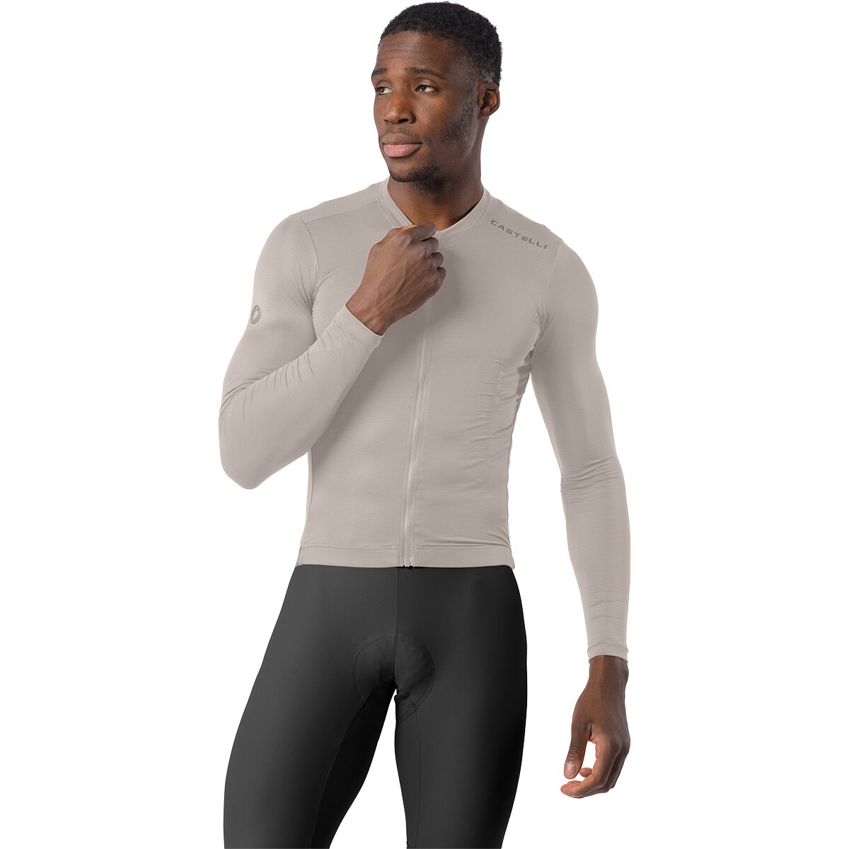 Castelli Espresso 2 Long-Sleeve Jersey - Men's Silver Moon, XL
