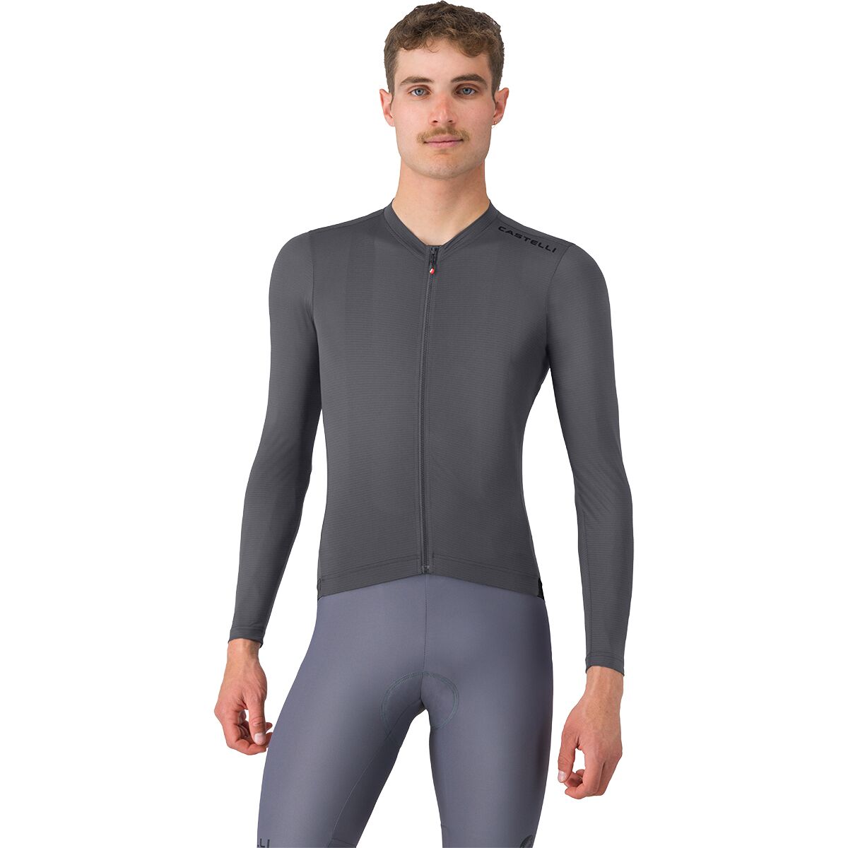 Castelli Espresso 2 Long-Sleeve Jersey - Men's Smoky Gray, M