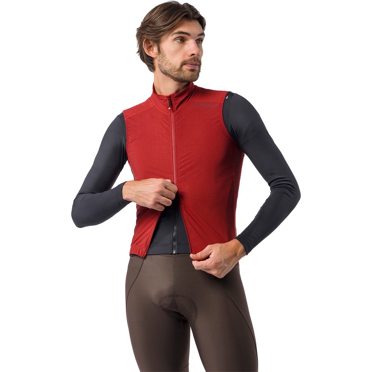 Castelli Espresso 2 Vest - Men's Garnet, M