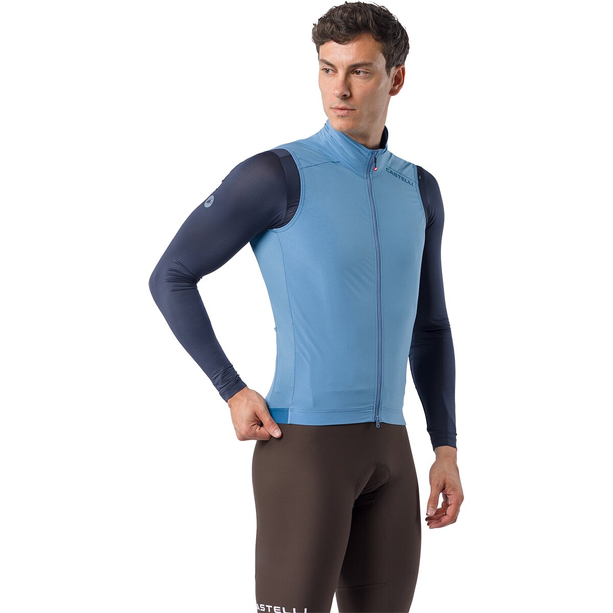 Castelli Espresso 2 Vest - Men's Metallic Blue, L