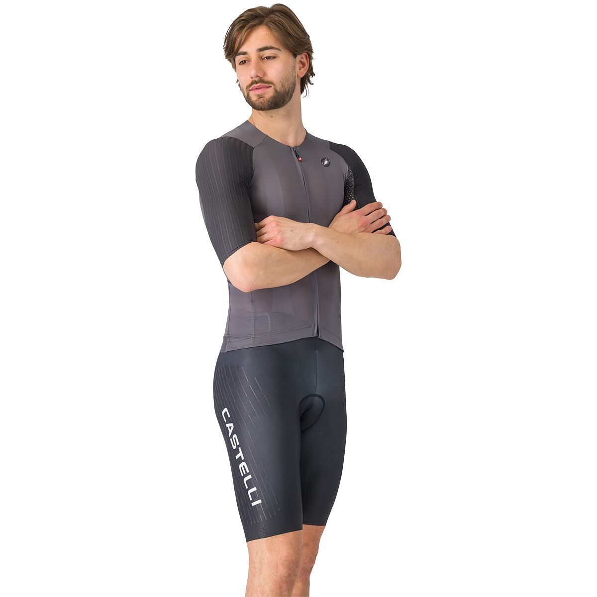Castelli Castelli Free Aero Race S Kit Bib Short - Men's Black/White, M