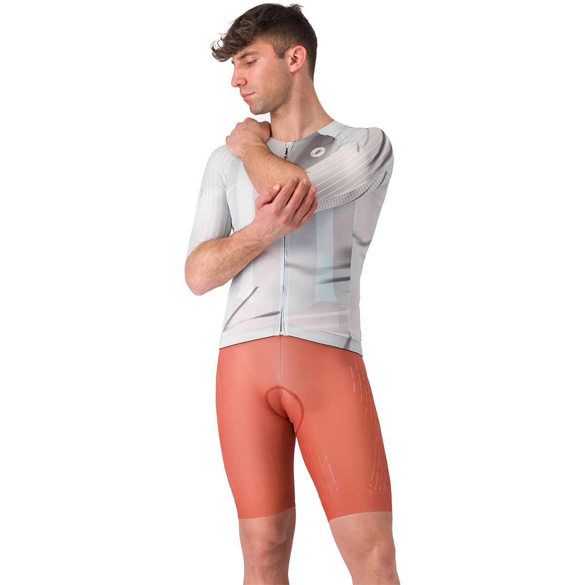 Castelli Castelli Free Aero Race S Kit Bib Short - Men's Paprika/Elmwood, L