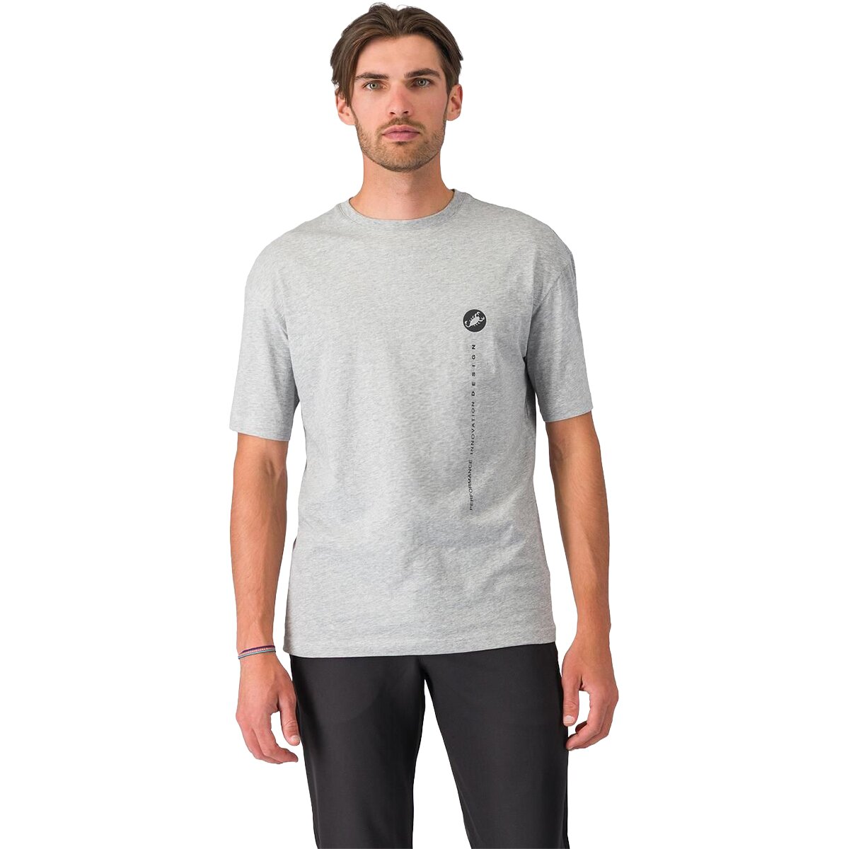 Castelli Castelli Innovation Logo T-Shirt - Men's Melange Gray, XXL