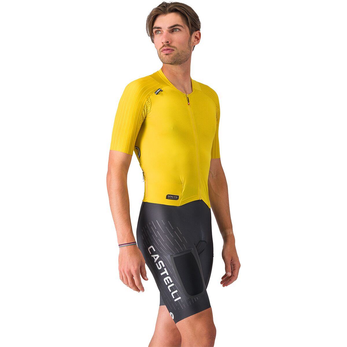 Castelli Castelli Unlimited Speedsuit - Men's Mango Mojito/Black/Ivory, S