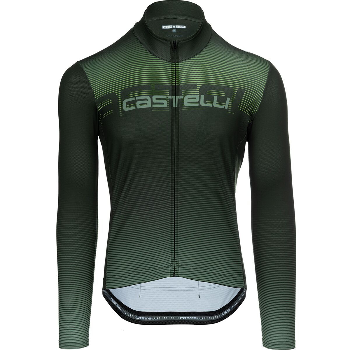 Castelli Castelli Apice Thermal Limited Edition Jersey - Men's Deep Green/Green Pepper/Electric Lime, M