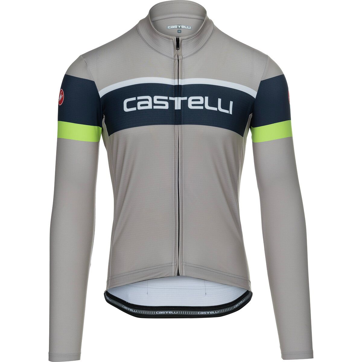 Castelli Castelli Passista Limited Edition Full Zip Jersey - Men's Clay/Belgian Blue/Chartreuse/Chalk, L