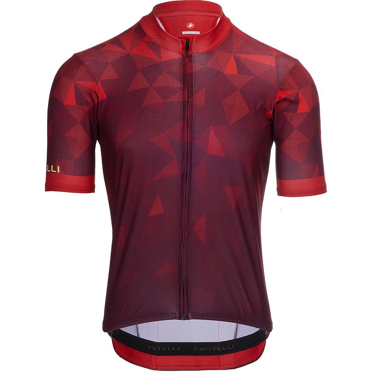 Castelli Flusso 2 Limited Edition Jersey - Men's Red/Deep Bordeaux/Chartruese, L