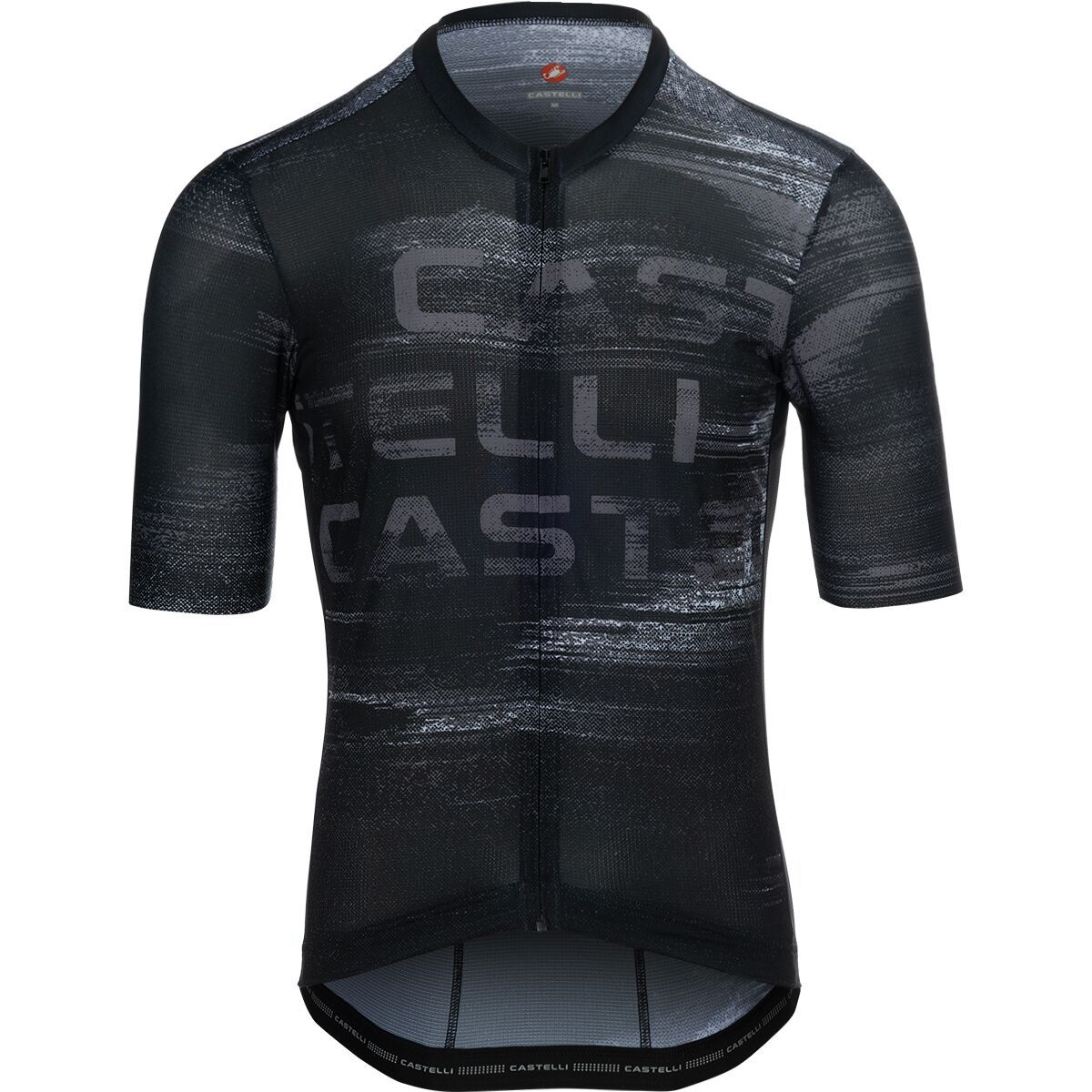 Castelli Stratus Logo Limited Edition Jersey - Men's Black/White/Smoky Gray, M