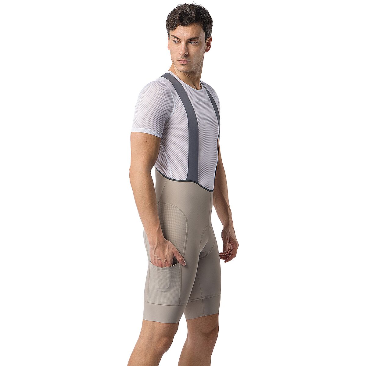 Castelli Castelli Unlimited 2 Cargo Limited Edition Bibshort - Men's Clay/Smoky Gray, XXL
