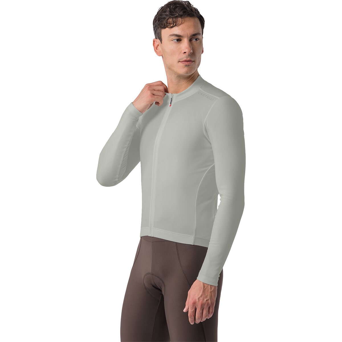 Castelli Espresso Thermal 2 Long-Sleeve Jersey - Men's Shadow, XL