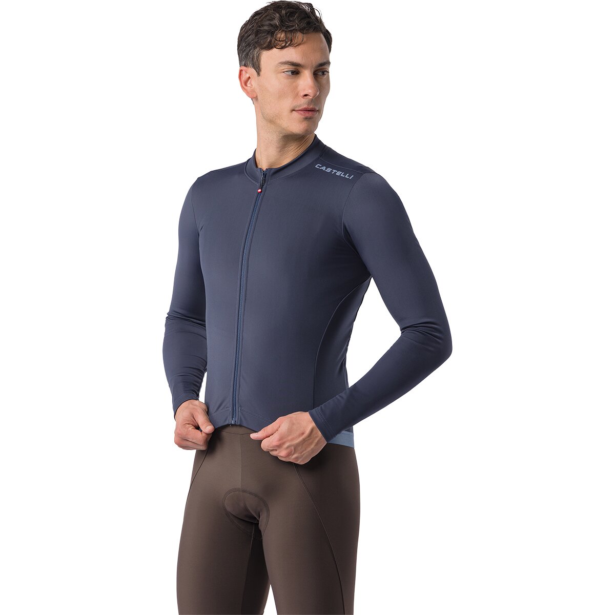 Castelli Espresso Thermal 2 Long-Sleeve Jersey - Men's Twilight Blue, 3XL
