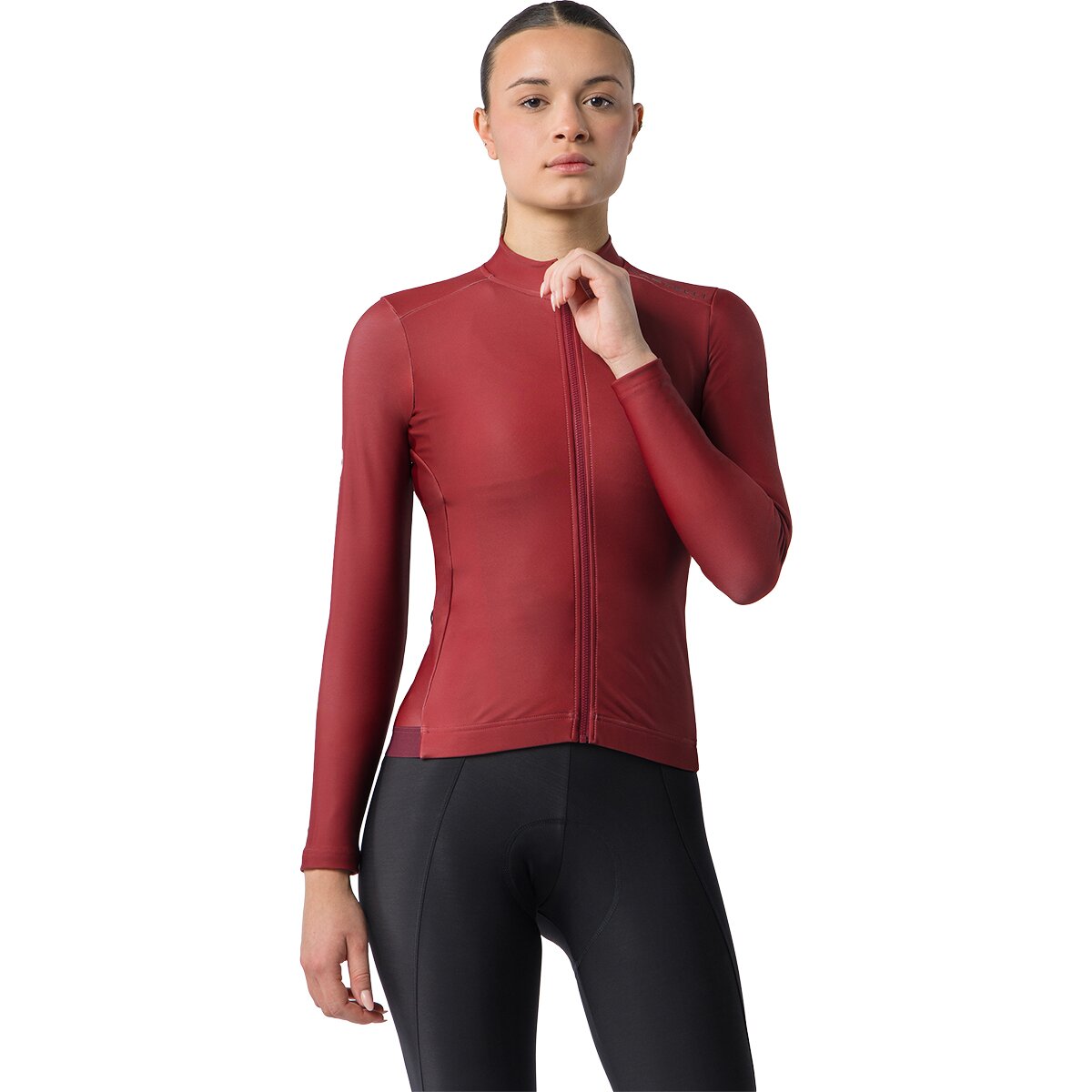 Castelli Espresso Thermal 2 Long-Sleeve Jersey - Women's Garnet, S