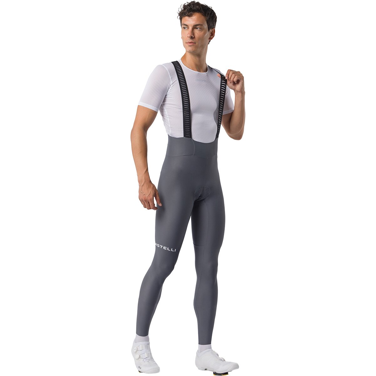 Castelli Espresso Trnstn Bibtight - Men's Smoky Gray, S
