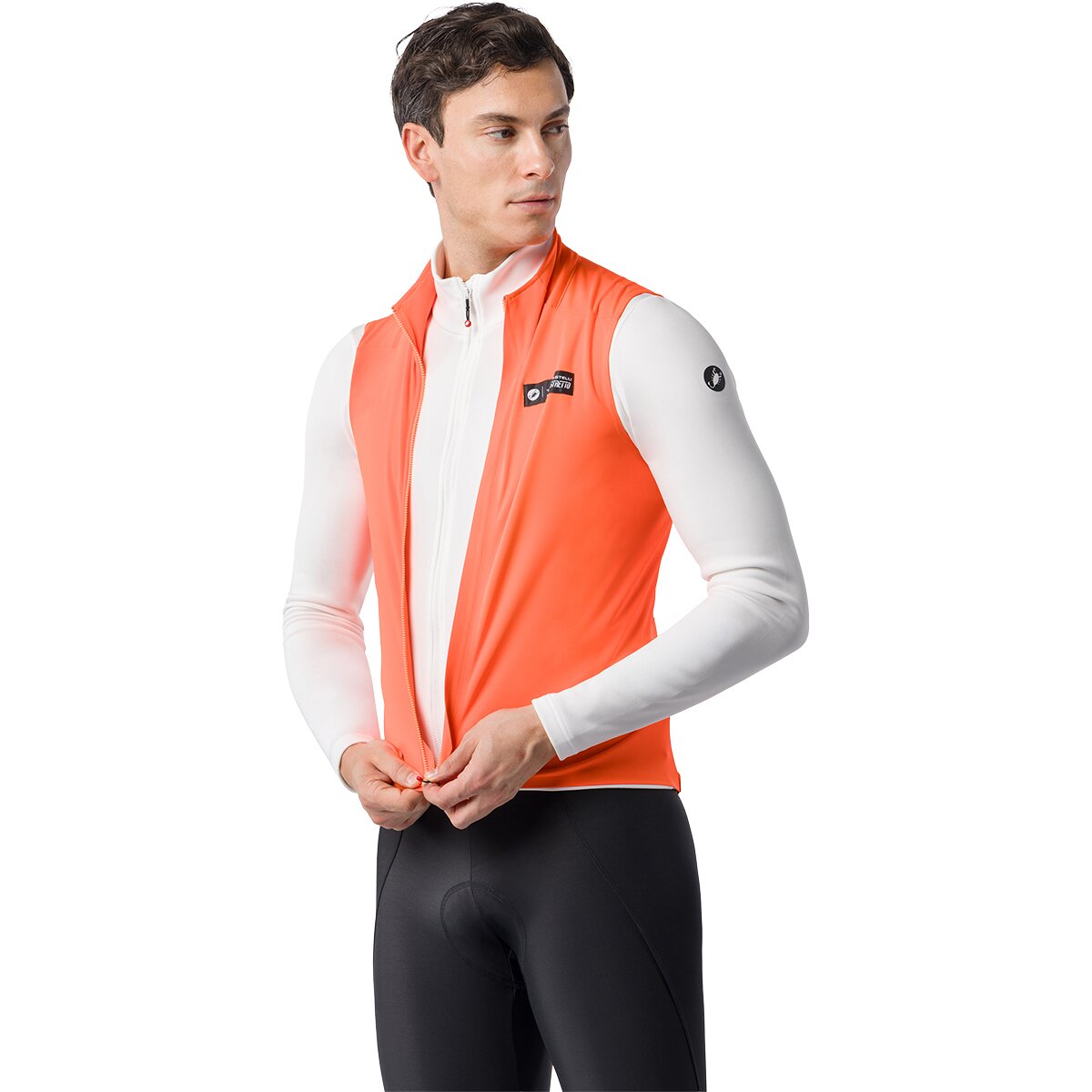 Castelli Perfetto 2 Vest - Men's Brilliant Orange, XXL