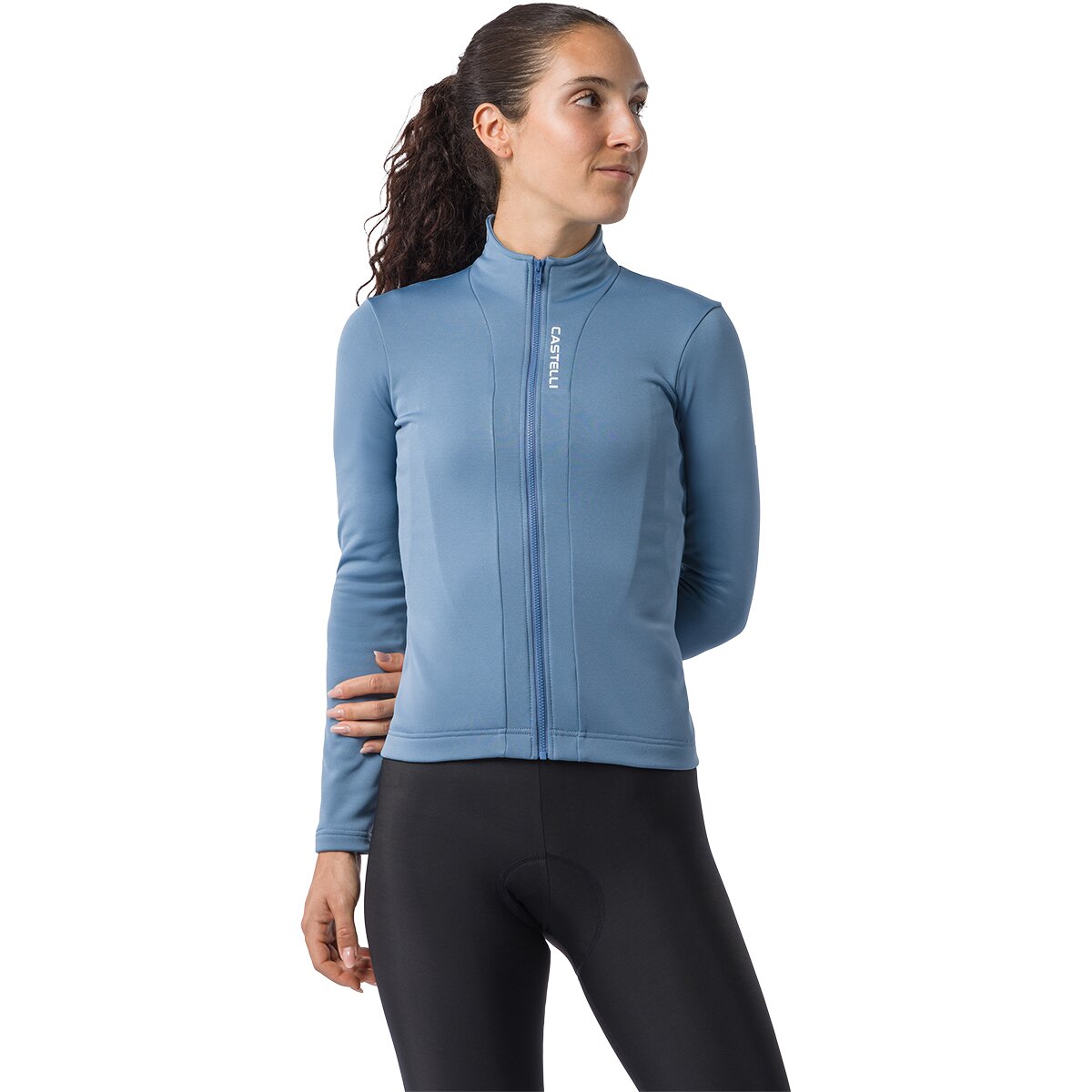Castelli Castelli Sinergia 3 Full-Zip Long-Sleeve Jersey - Women's Steel Blue, M