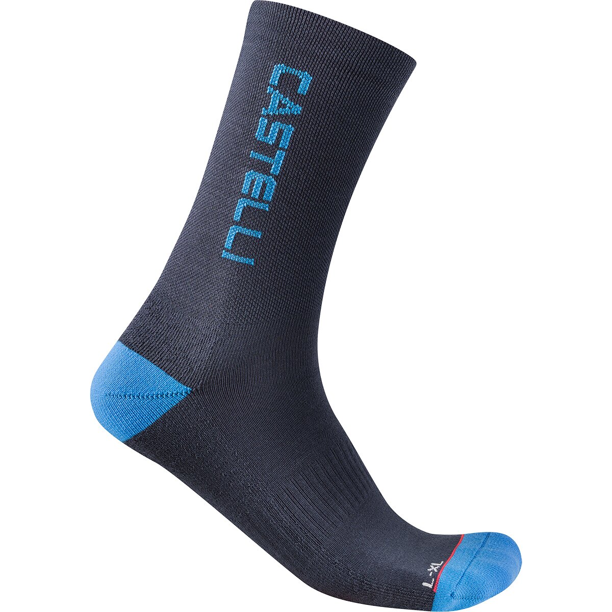 Castelli Castelli Sweetspot 20 Thermal Sock Twilight Blue/Blue Circuit, S/M - Men's - $28.00 at Competitive Cyclist