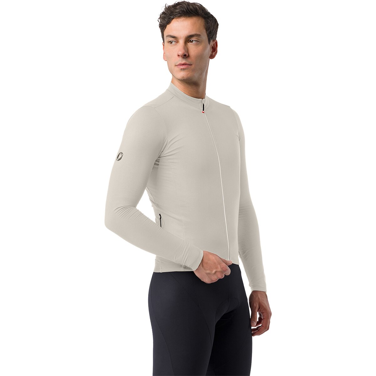 Castelli Thermowoven Long-Sleeve Jersey - Men's Silver Moon, XXL