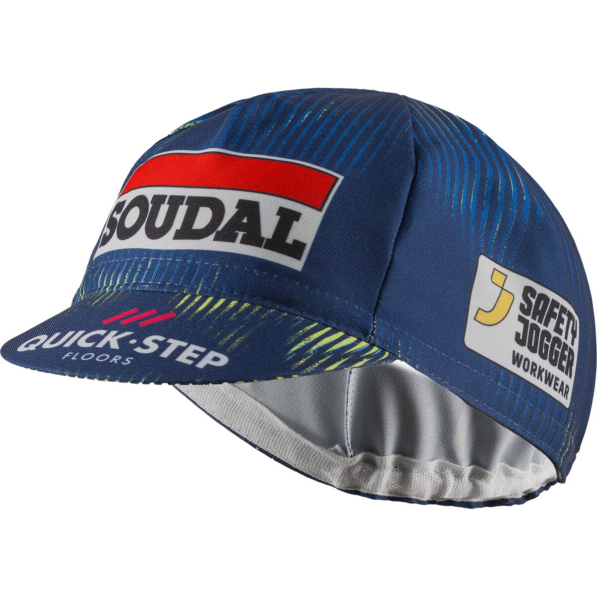 Castelli Castelli Soudal/Quick Step Cycling Cap Blue/Electric Lime, One Size