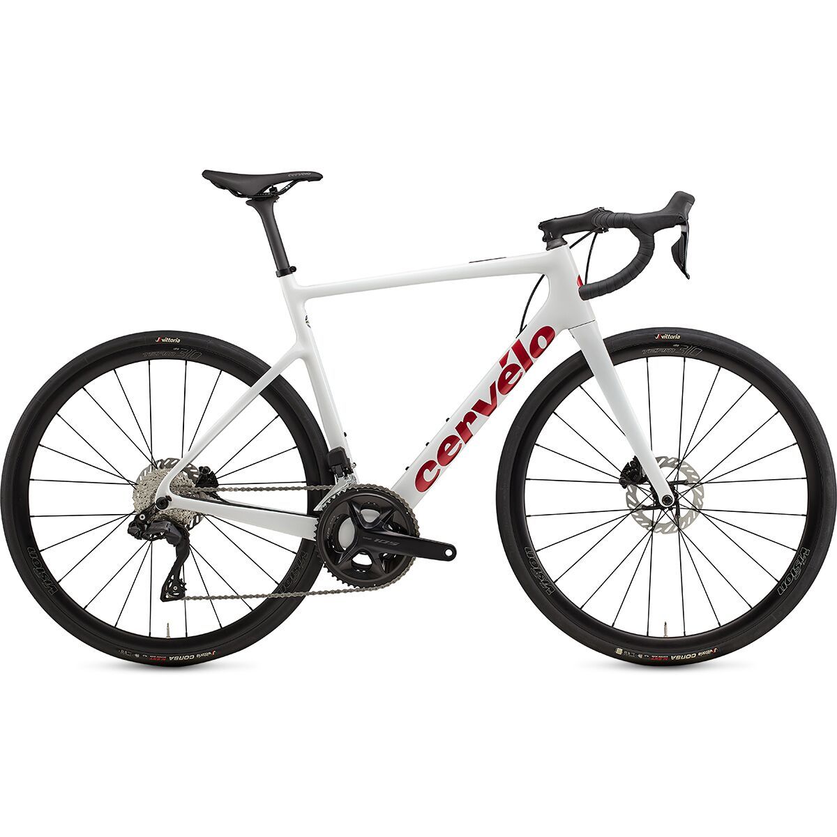 Cervelo Cervelo Caledonia 105 Di2 Road Bike Vanilla/Cherry, 58cm