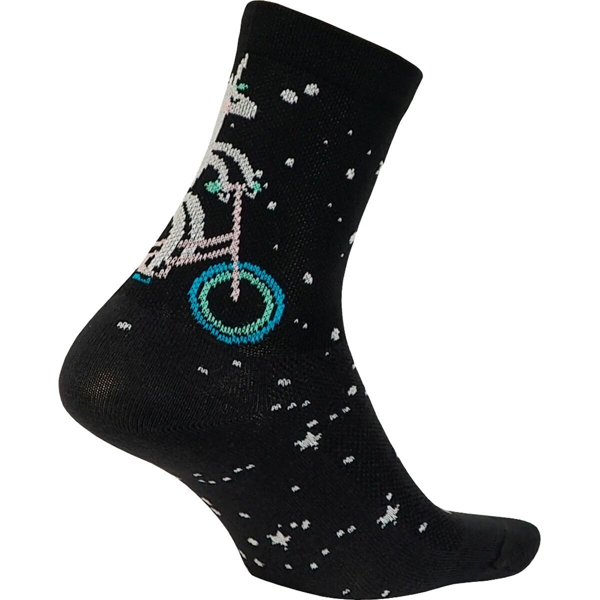 DeFeet Aireator 4in Sock - Women's Unicorn/Black/White, L