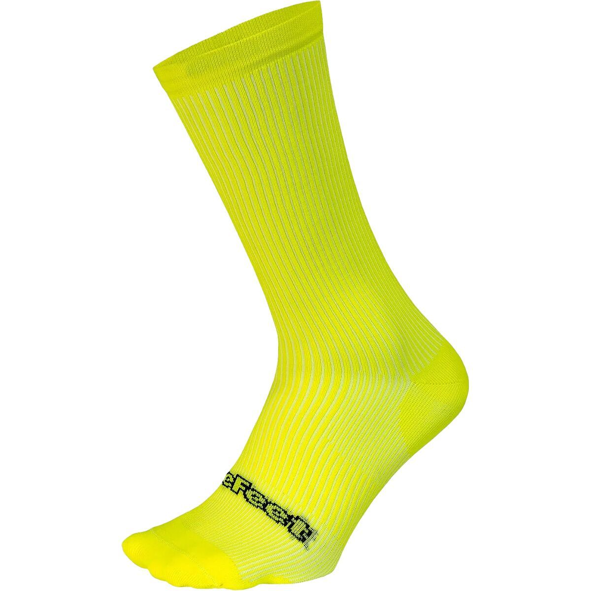DeFeet DeFeet Evo 8in Disruptor Sock Neon Yellow, S - Men's