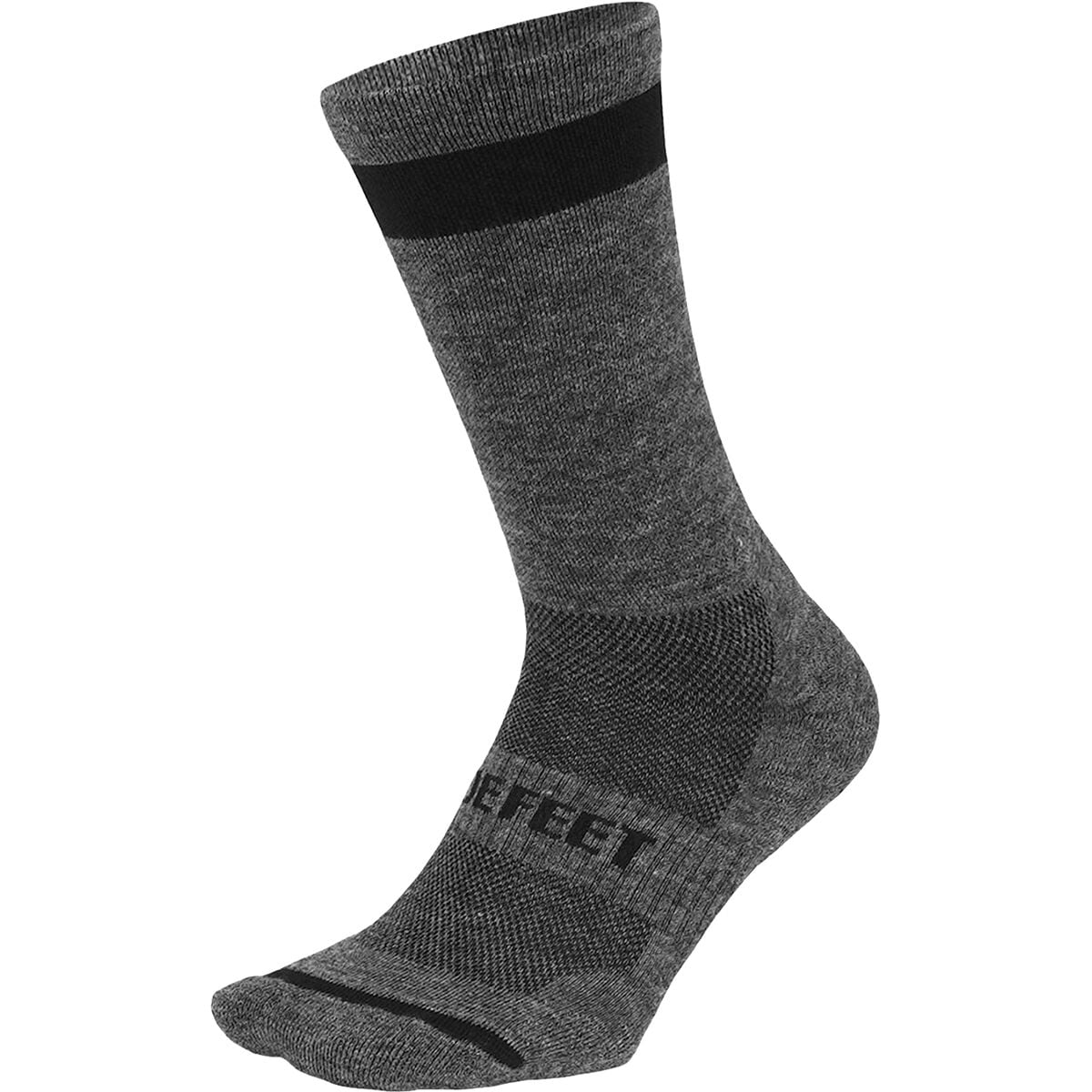 DeFeet Cush Wool Blend 7in Sock Gravel Grey, S - Men's