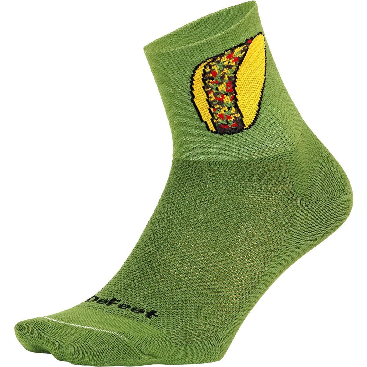 Defeet DeFeet Aireator 3in Taco Sock Avocado, M - Men's